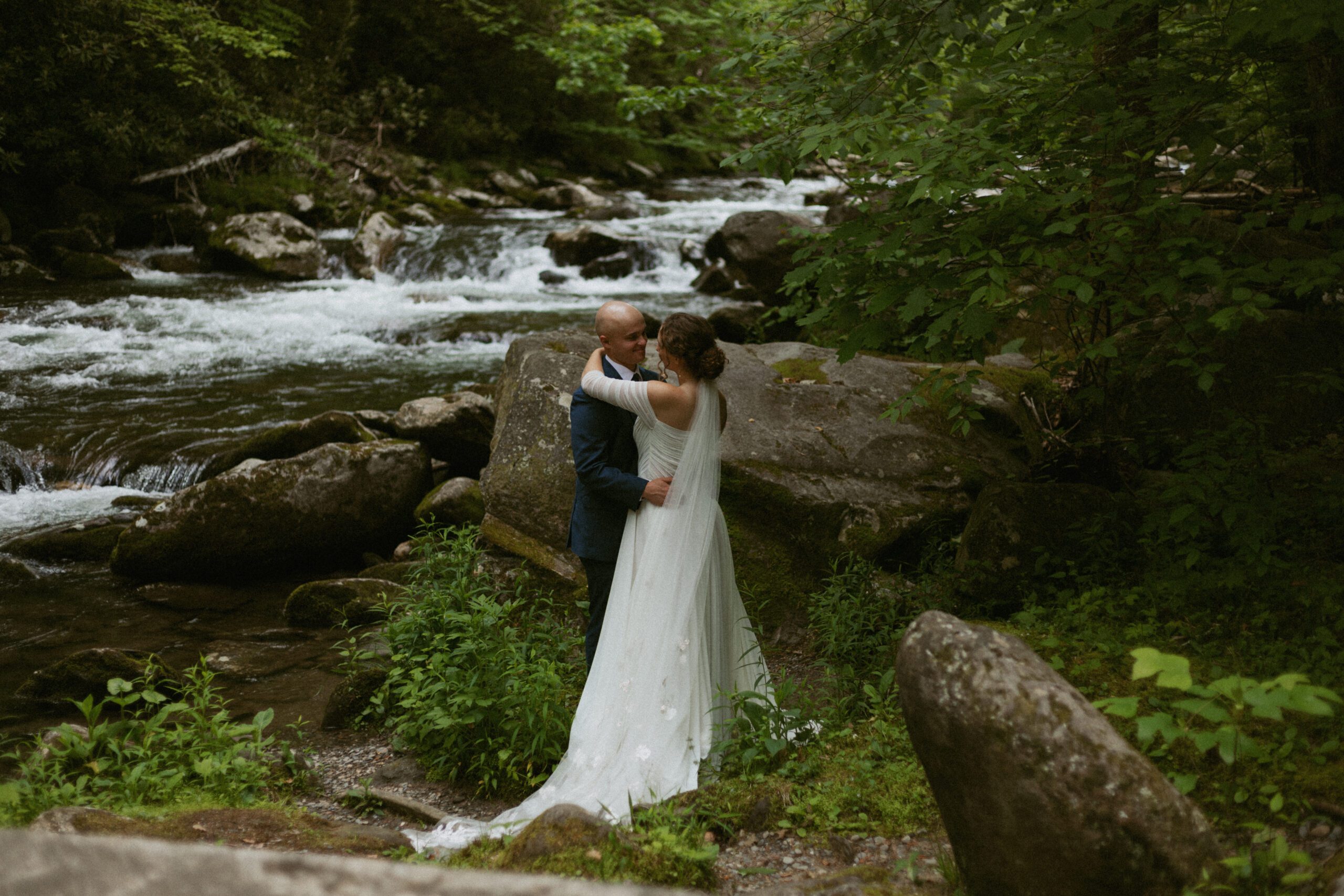 Spring Micro-Wedding Elkmont Spence Cabin Elopement Great Smoky Mountains National Park Wedding Photography