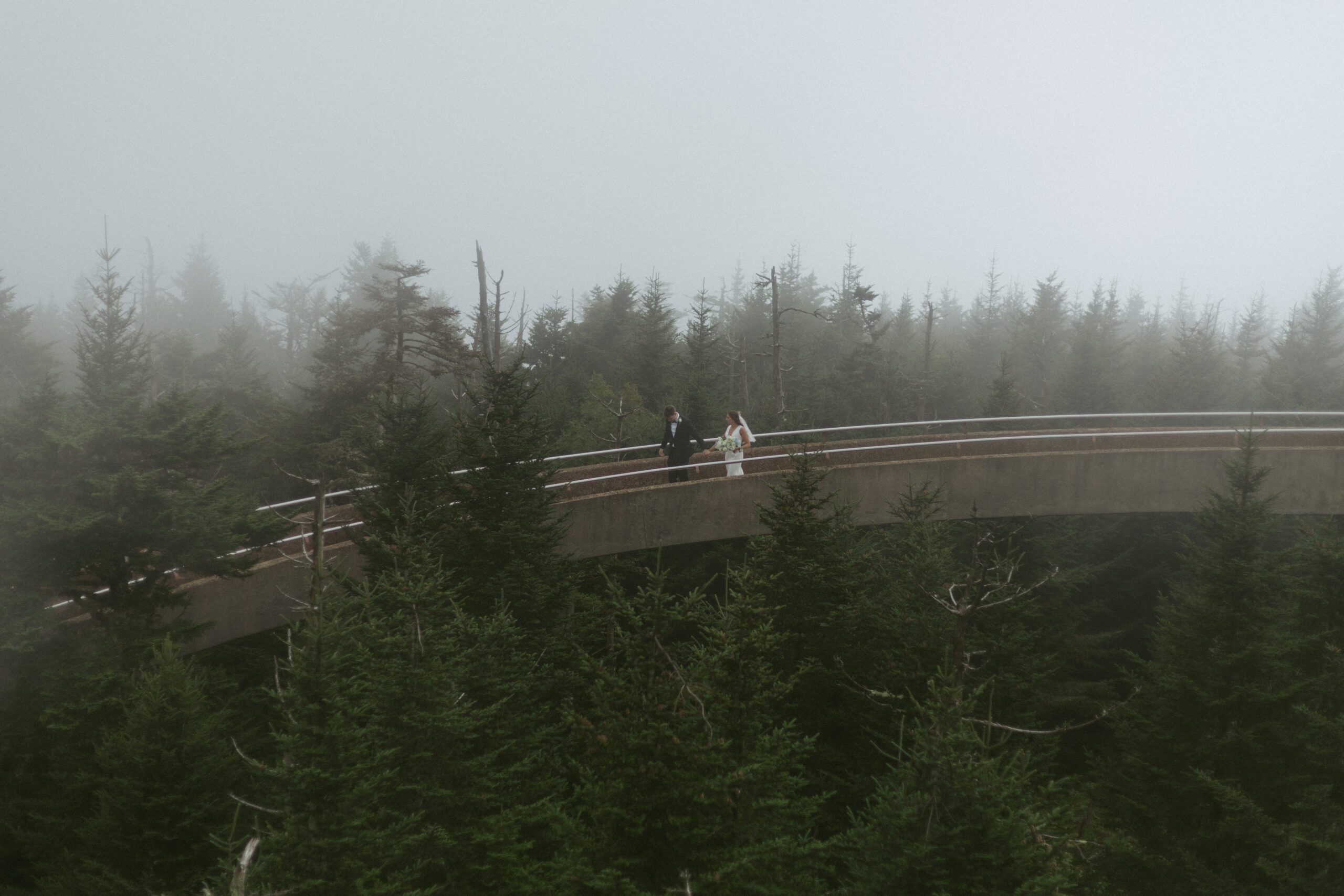 smoky mountain adventure elopement kuwohi clingmans dome wedding photography travel destination wedding